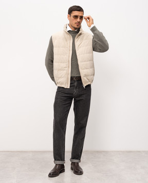 Brunello Cucinelli Зеленый свитер из хлопка M28709004P