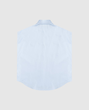 Dolce&Gabbana Дитяча блакитна сорочка з монограмою L56S34FU5Y456