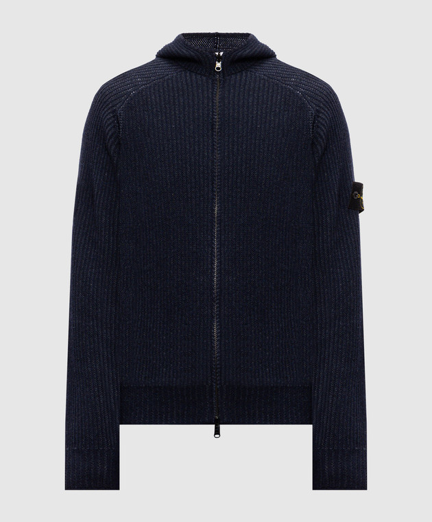 Stone Island Синий кардиган из кашемира L2S155100067S0N21