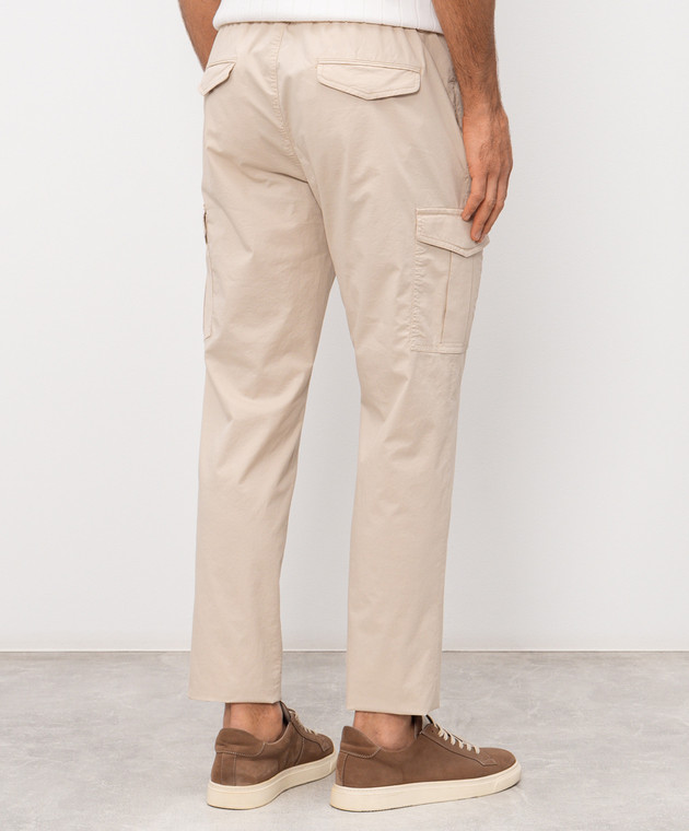 Peserico Бежевые штаны-карго R54775T23D07945 изображение 4