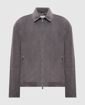 Brunello Cucinelli Сіра замшева куртка MPCAO2071