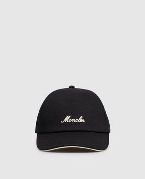 Moncler Черная кепка с вышивкой логотипа L10913B000070U618