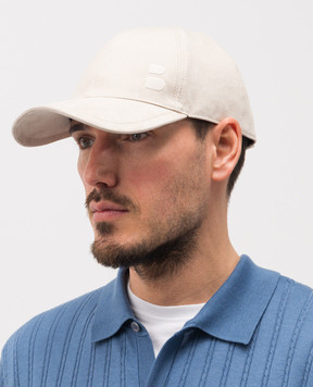 Brett Johnson Бежевая комбинированная кепка с эмблемой SS26CAP1S108SAN