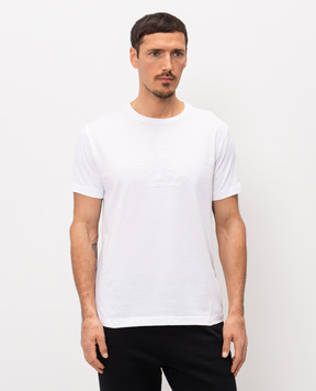 Trussardi Біла футболка з принтом логотипа G0278300125NMTS11J02