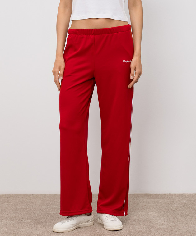 Sporty & Rich Червоні спортивні штани PA054710326RE33 зображення 3