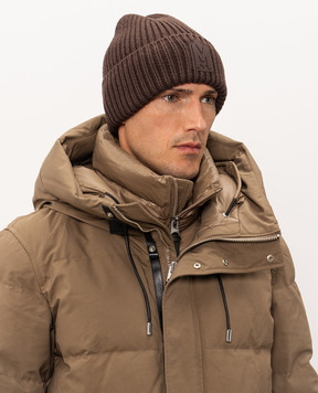 Mackage Коричнева шапка з вовною JUDEMZ