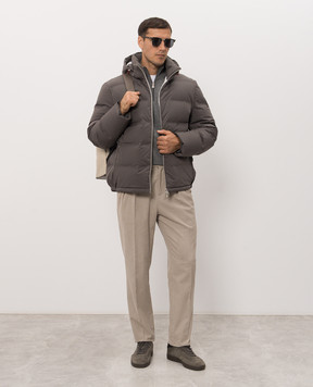Brunello Cucinelli Бежеві оксамитові штани M279NM5010