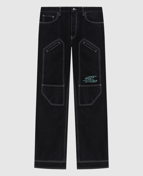 Off-White Черные джинсы карго с принтом логотипа 44XYA196S26D001