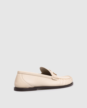 Saint Laurent Бежеві шкіряні лофери LAURENT 820648AAELH