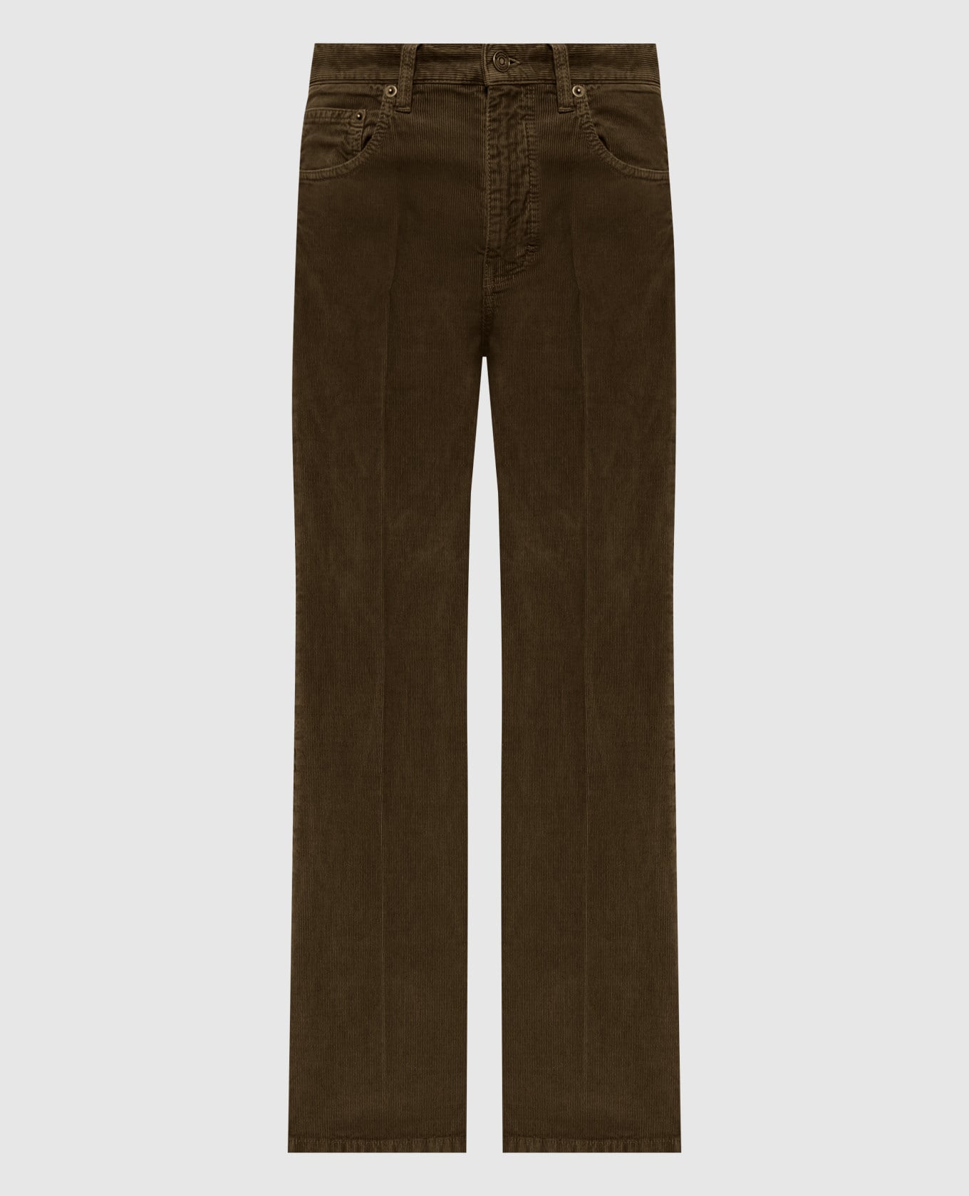 Вельветовые брюки Clyde цвета хаки с логотипом патча