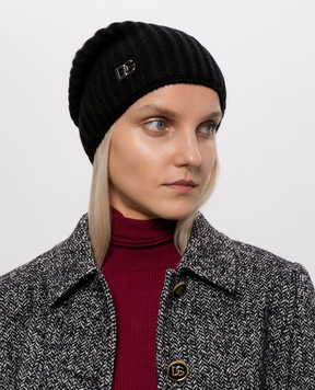 Dolce&Gabbana Черная шапка с шерстью FXQ22TJGMLA
