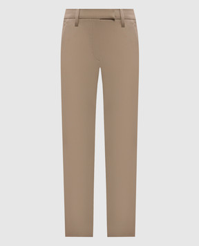 Brunello Cucinelli Брюки бежевого цвета MA126P7258