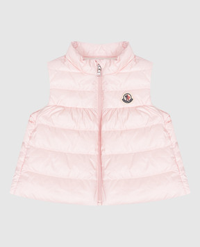 Moncler ENFANT Детский розовый пуховый жилет Hiva L19511A00019597YF
