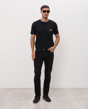Dolce&Gabbana Черная футболка с нашивкой G8RA2ZG7Q2P
