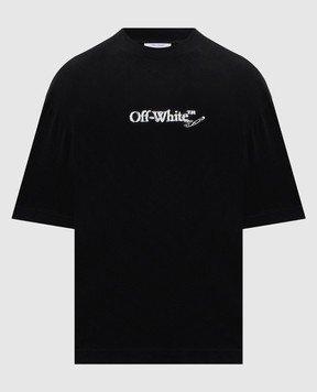 Off-White Чорна футболка Scribble Arrow 44MAA120F5J00C