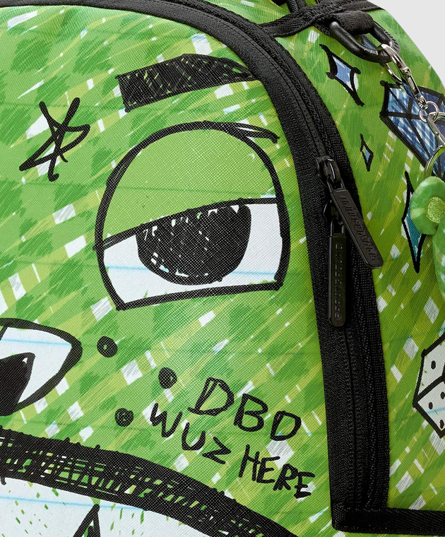 Sprayground Дитячий зелений рюкзак Moneybear Chomp & Keychain 910B8670NSZ зображення 4