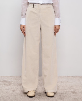 Peserico Бежевые вельветовые штаны P04835T303642