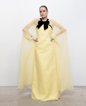 Richard Quinn Жовта сукня із шовку RQSS2616