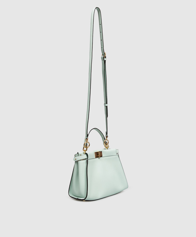 Fendi Зеленая кожаная сумка Peekaboo 8BN244AWQ8 изображение 3