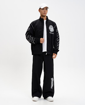 Off-White Чорна сппортивна куртка Lion 44MBD05EF5F001