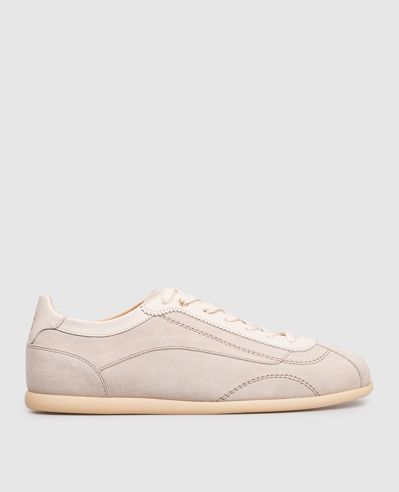 Gray suede sneakers Brunello Cucinelli