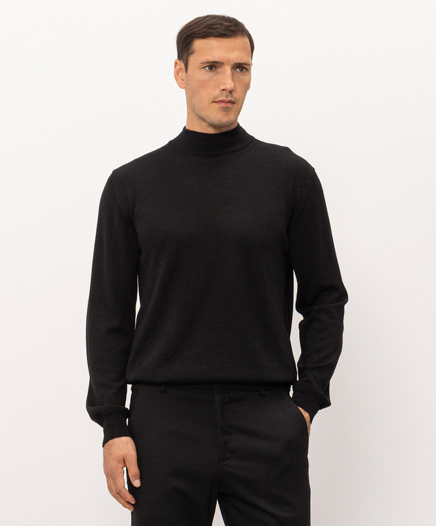 Cashmere&Whiskey Чорний джемпер 480 зображення 3