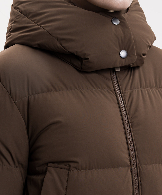 Woolrich Коричнева пухова куртка Madison CFWWOU2227FRUT3107 зображення 5