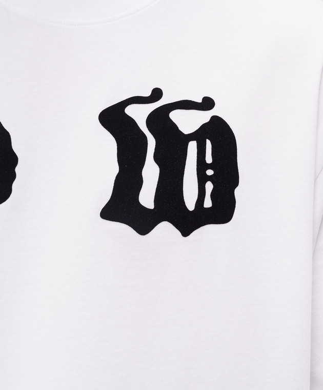 Off-White Біла футболка з принтом Palace Arrow 44MAA120Z26J001 зображення 5