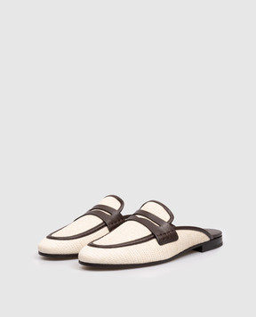 Brunello Cucinelli Бежеві мюлі MZQ9C3212