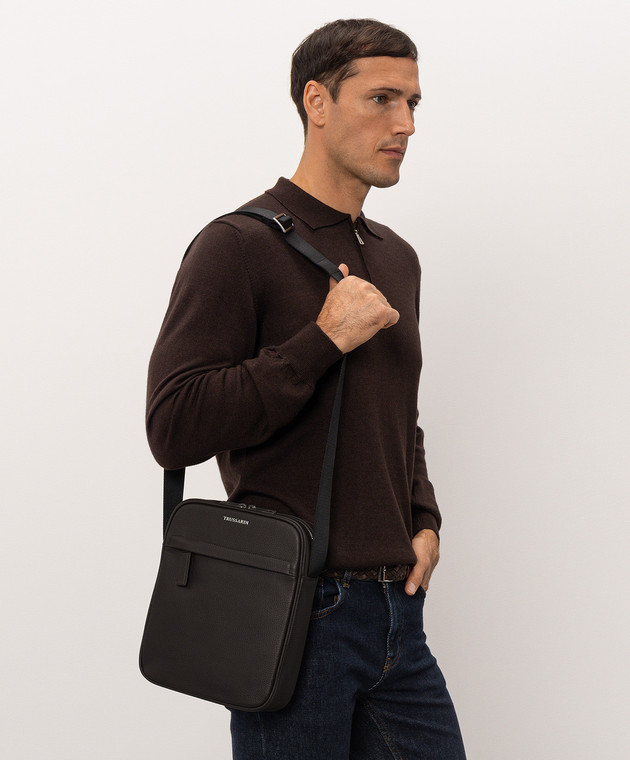 Trussardi Коричнева шкіряна сумка Z590E006427NMBC03L33 зображення 2