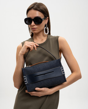 JW Anderson Синяя джинсовая сумка Loafer HB0716FA0495