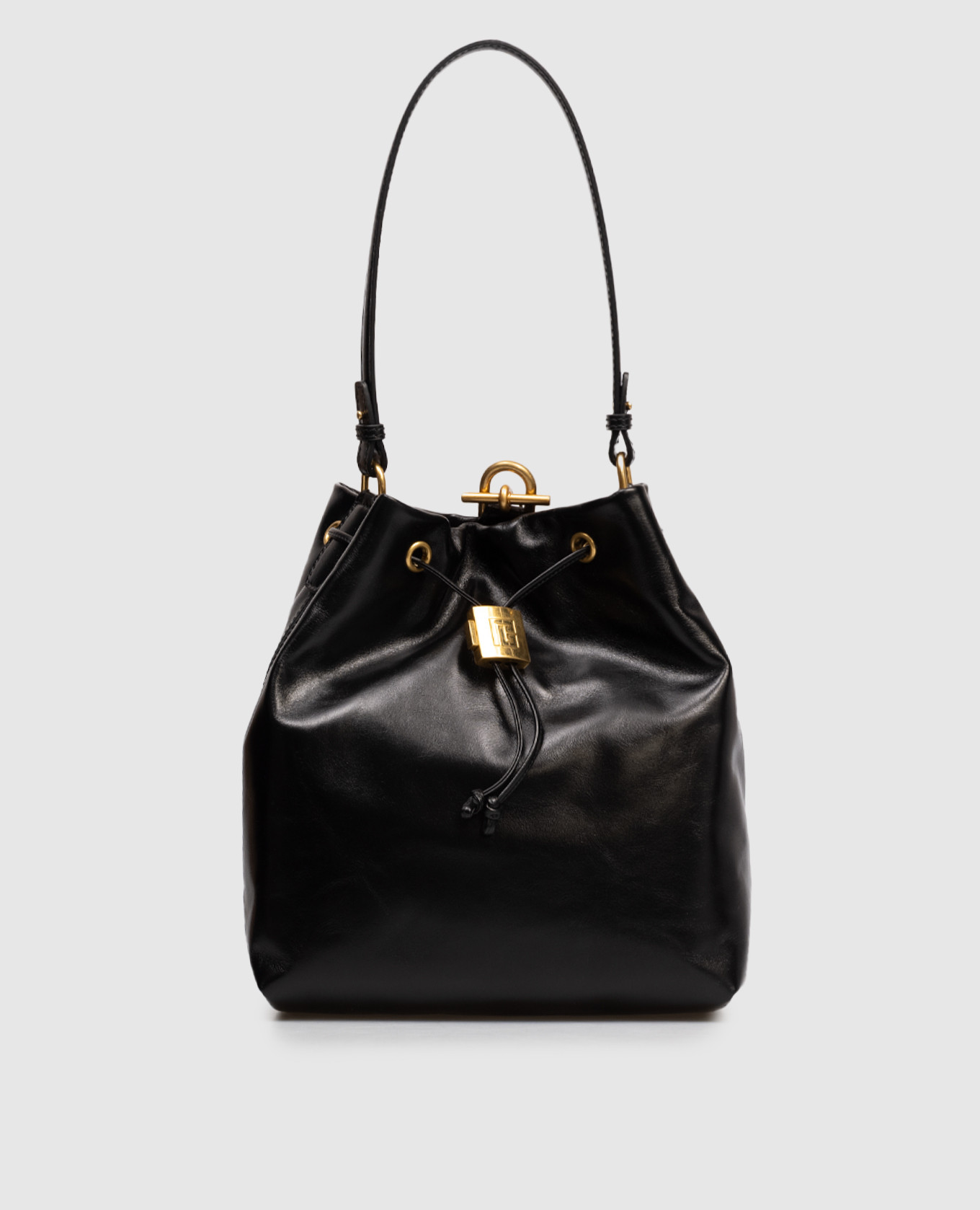 Черный кожаный рюкзак Pulse