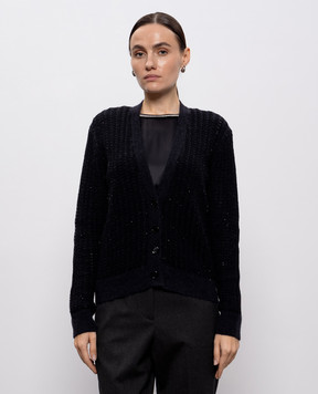 Peserico Синий кардиган с шерстью альпаки E99004F079217C