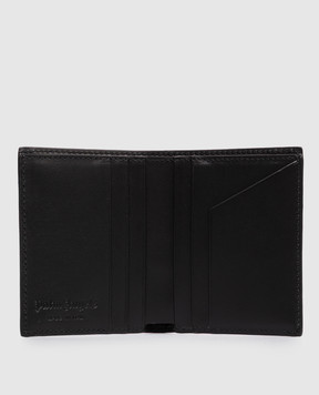 Palm Angels Чорне шкіряне портмоне з контрастним логотипом PMNC024S26LEA001m
