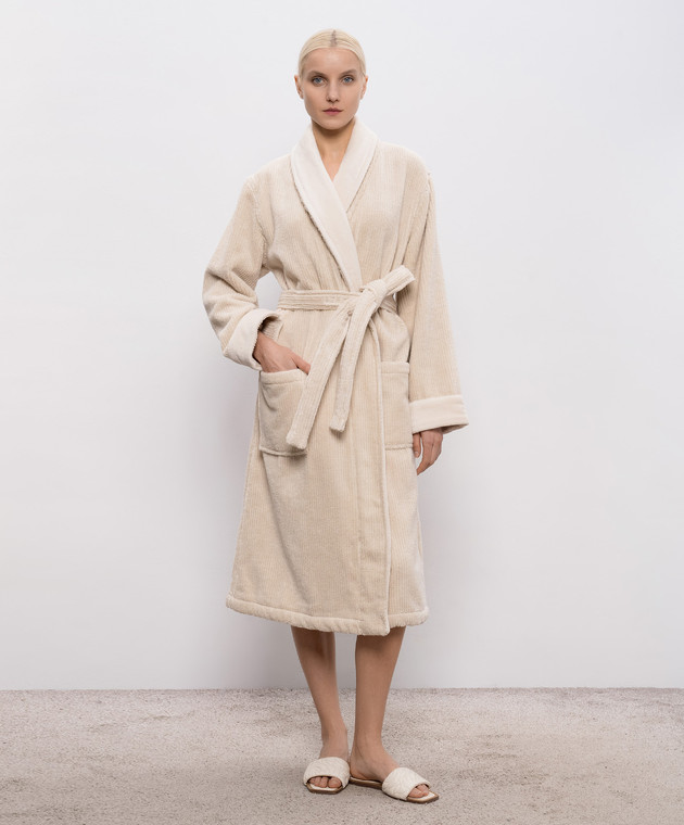 Hamam Бежевый махровый халат Raya RAYABATHROBE изображение 2