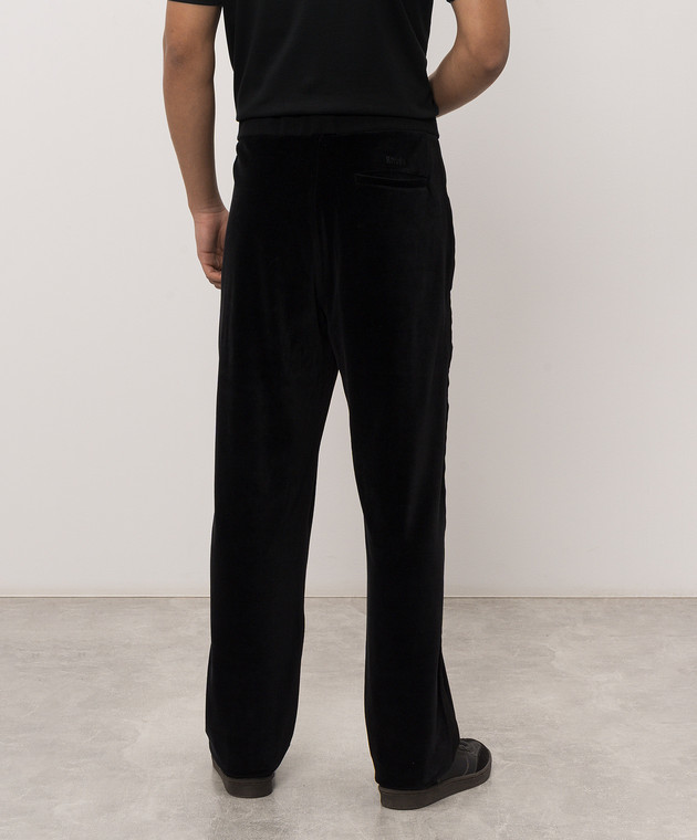 Rhude Чорні оксамитові спортивні штани RHFW26TP01355 зображення 4