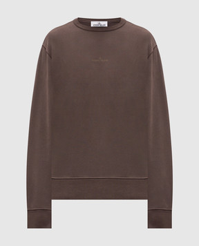 Stone Island Коричневый свитшот с принтом логотипа L2S156100037S0E20