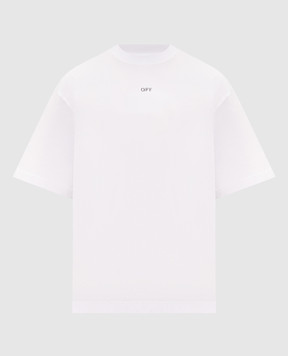 Off-White Белая футболка с принтом логотипа Pencil Monogram 44MAA120F26J00R