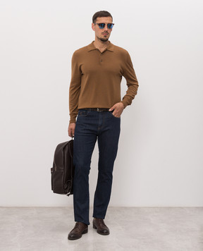 Canali Синие джинсы с логотип патч PD0001891719