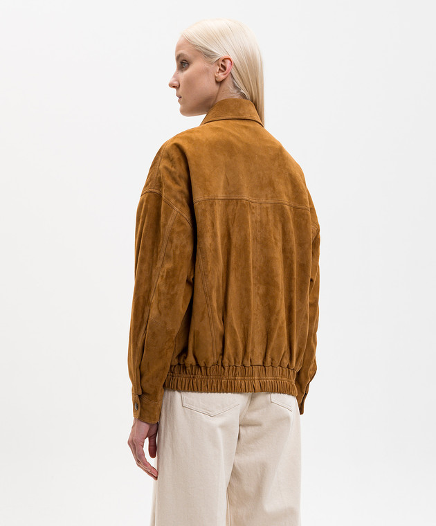 ARMA Коричневая замшевая куртка Frederica 005L26102402 изображение 4