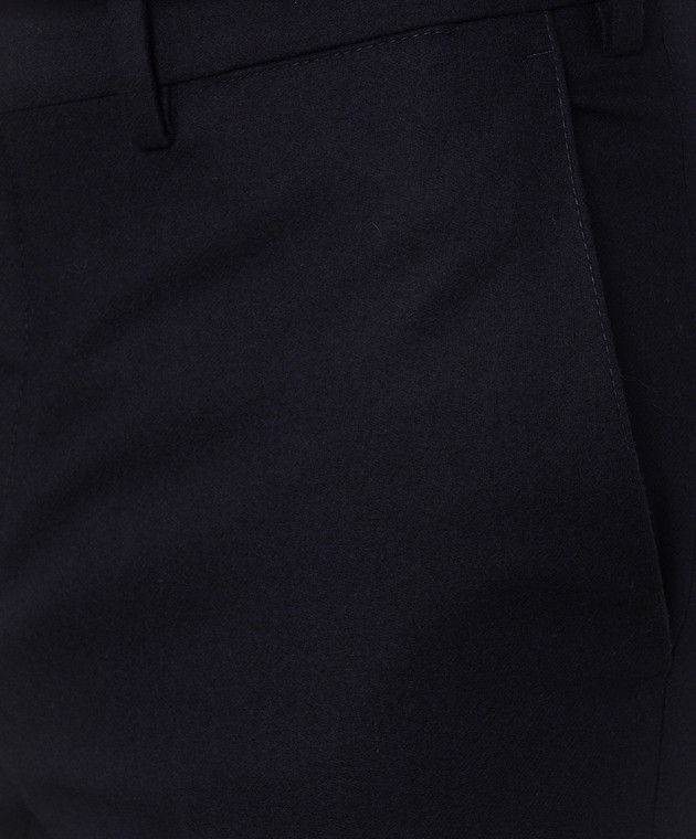 Brunello Cucinelli Синие брюки из шерсти M038PI1770 изображение 5