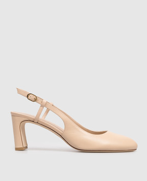 Stuart Weitzman Бежеві шкіряні слінгбеки BABETTE SL540