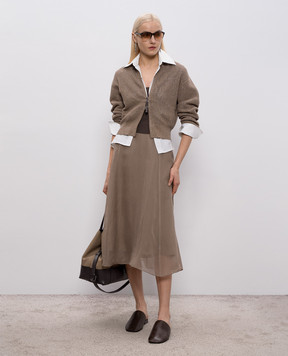 Brunello Cucinelli Коричневий топ M0T1802B19