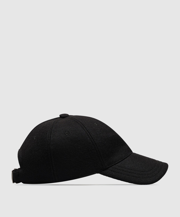 Saint Laurent Черная кепка из шерсти A005BB3YV08 изображение 3