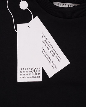 Maison Margiela MM6 Дитячий чорний світшот з принтом M61157MM02X
