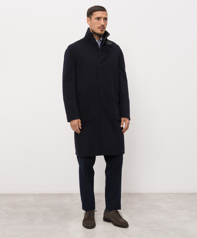 Brunello Cucinelli Двобортне пальто з кашеміру ML4549801 зображення 4