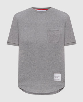 Thom Browne Сіра меланжева футблка MILANO FJS223AJ0055