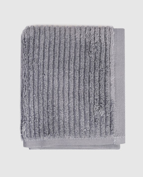 L'Appartement Сірий махровий рушник Slim в смужку SLIMRIBWASHCLOTH
