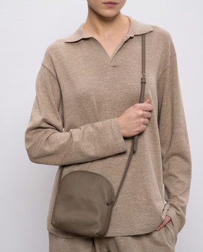 The Row Коричневая кожаная сумка Annie W1911L129