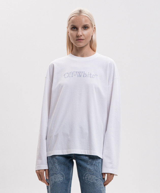 Off-White Белый лонгслив City Nature 2FB00725T изображение 3